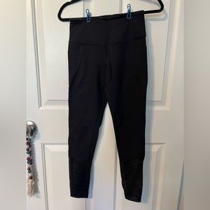 Victorias Secret Sport Leggings, Lace Detail - Size S